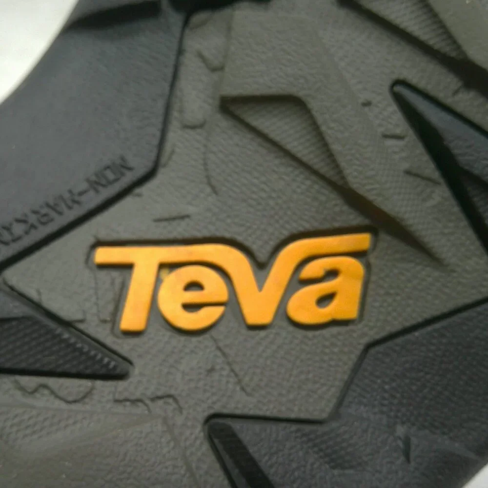 Teva Terra Fi 5 Universal Hiking Sandals Black Men’s Sport Strap Wavy Trail S 13